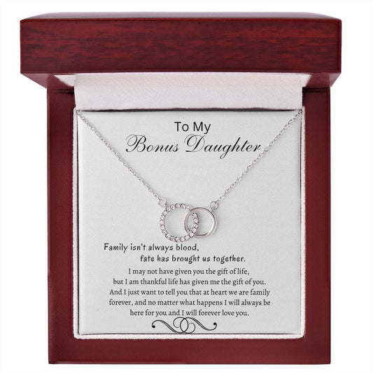 To My Bonus Daughter - Perfect Pair Necklace