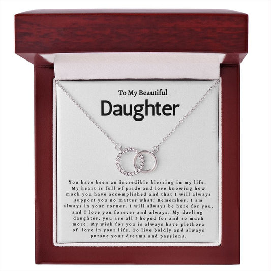 To My Beautiful Daughter - Perfect Pair Necklace
