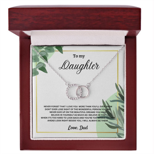 To My Daughter Perfect Pair Necklace - Love Dad