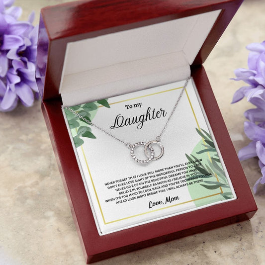To My Daughter Perfect Pair Necklace - Love Mom