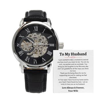 To My Husband - Men's Openwork Watch