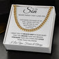 To My Son -Cuban Link Necklace