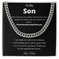 To My son love mom (Cuban)