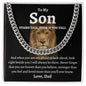 To My Son Love Dad - Cuban Link Necklace