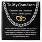 To My Grandson Love Grandma - Cuban Link Necklace