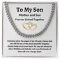 To My Son Love Mom - Cuban Link Necklace