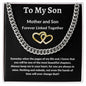 To My Son Love Mom - Cuban Link Necklace
