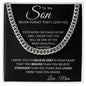 To My Son Love Mom - Cuban Link Necklace