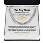 To My Son Love Mom - Cuban Link Necklace