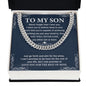 To My Son - Cuban Link Necklace