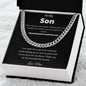 To My son love mom (Cuban)