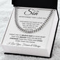 To My Son -Cuban Link Necklace