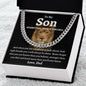 To My Son Love Dad - Cuban Link Necklace