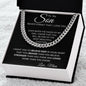 To My Son Love Mom - Cuban Link Necklace