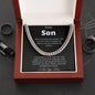 To My Son Love Mom (Cuban Link)