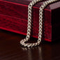 To My Son Love Dad - Cuban Link Necklace