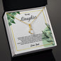 To My Daughter Alluring Beauty Necklace Love Dad