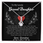 To My Lovely Grand Daughter Love Grandma- Alluring Beauty Necklace