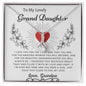 To My Lovely Grand Daughter Love Grandpa - Alluring Beauty Necklace