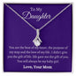 To My Daughter Love Mom - Alluring Beauty Necklace