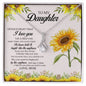 To My Daughter Love Mom- Alluring Beauty Necklace