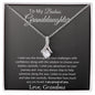 To My Badass Granddaughter Love Grandma- Alluring Beauty Necklace