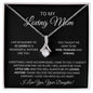 To My Loving Mother Love Daughter - Alluring Beauty Necklace