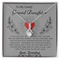 To My Lovely Grand Daughter Love Grandma- Alluring Beauty Necklace
