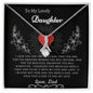 To My Lovely Daughter Love Dad - Alluring Beauty Necklace