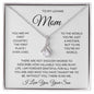 To My Loving Mom Love Your Son - Alluring Beauty Necklace