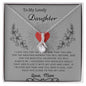 To My Lovely Daughter Love Mom - Alluring Beauty Necklace