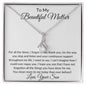 To My Beautiful Mother - Alluring Beauty Necklace