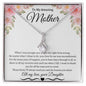 To My Amazing Mother Love Daughter - Alluring Beauty Necklace