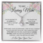 To My Loving Mother Love Son -Alluring Beauty Necklace