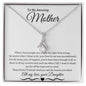 To My Amazing Mother Love Daughter - Alluring Beauty Necklace