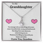 To My Granddaughter Love Grandma - Alluring Beauty Necklace