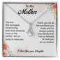 To My Mother Love Daughter - Alluring Beauty Necklace