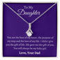 To My Daughter Love Dad - Alluring Beauty Necklace
