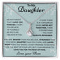 To my Daughter Love Mom - Alluring Beauty Necklace