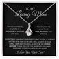 To My Loving Mother Love Son - Alluring Beauty Necklace