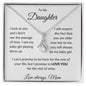 To My Daughter Love Mom - Alluring Beauty Necklace