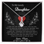 To My Lovely Daughter Love Mom - Alluring Beauty Necklace