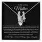 To My Loving Mother Love Your Daughter - Alluring Beauty Necklace