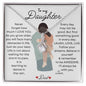 To My Daughter Love Dad - Alluring Beauty Necklace