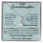 To My Granddaughter Love Grandpa - Alluring Beauty Necklace