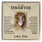 To My Daughter Love Dad - Alluring Beauty Necklace