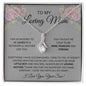 To My Loving Mom Love Your Son- Alluring Beauty Necklace