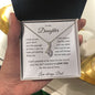 To My Daughter Love Dad- Alluring Beauty Necklace