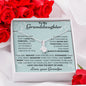 To My Granddaughter Love Grandpa - Alluring Beauty Necklace