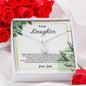 To My Daughter Alluring Beauty Necklace Love Dad